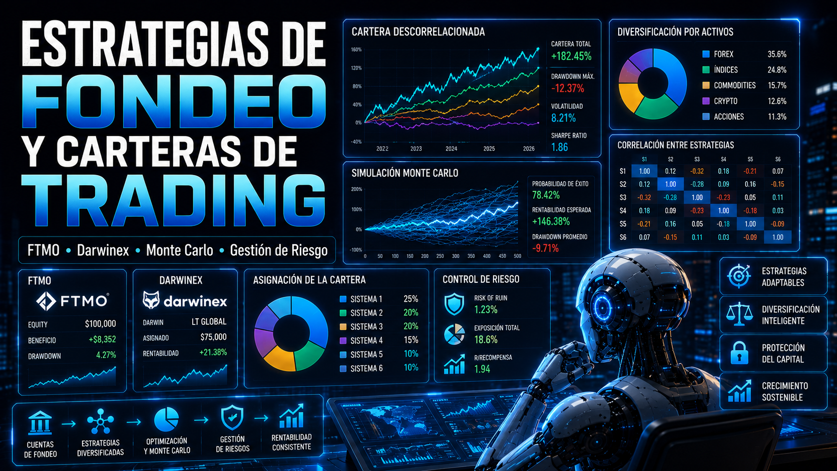 Estrategias de fondeo y trading