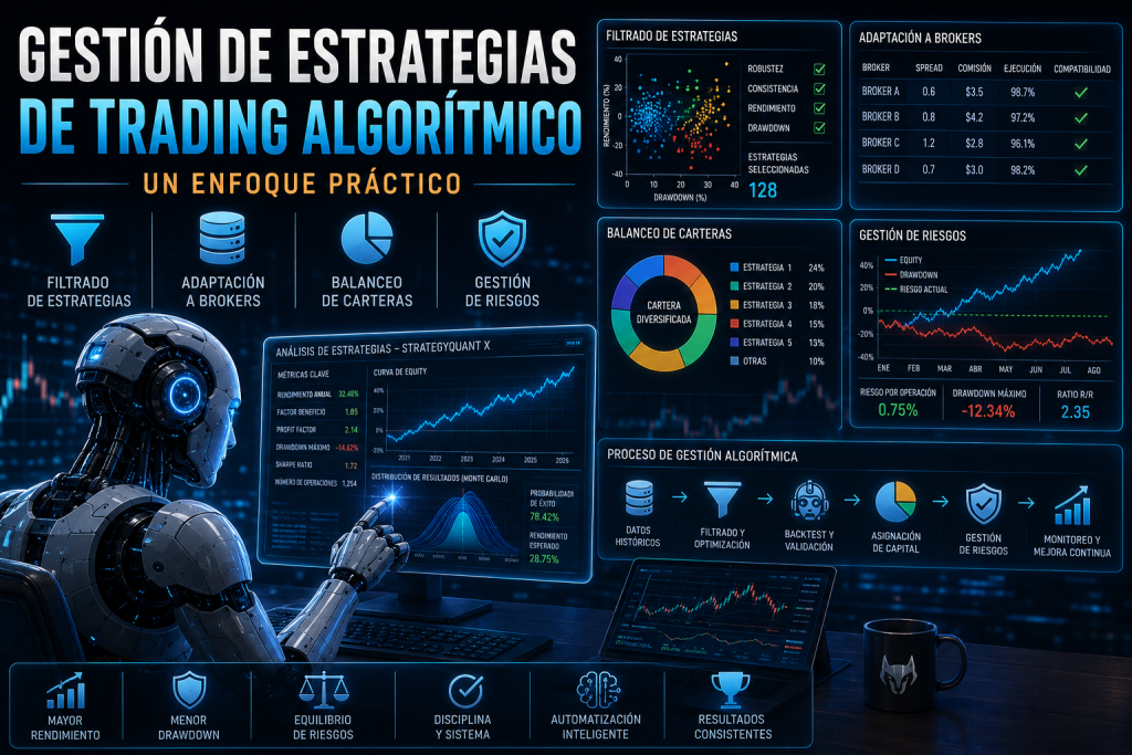 gestion de estrategias de trading algoritmico