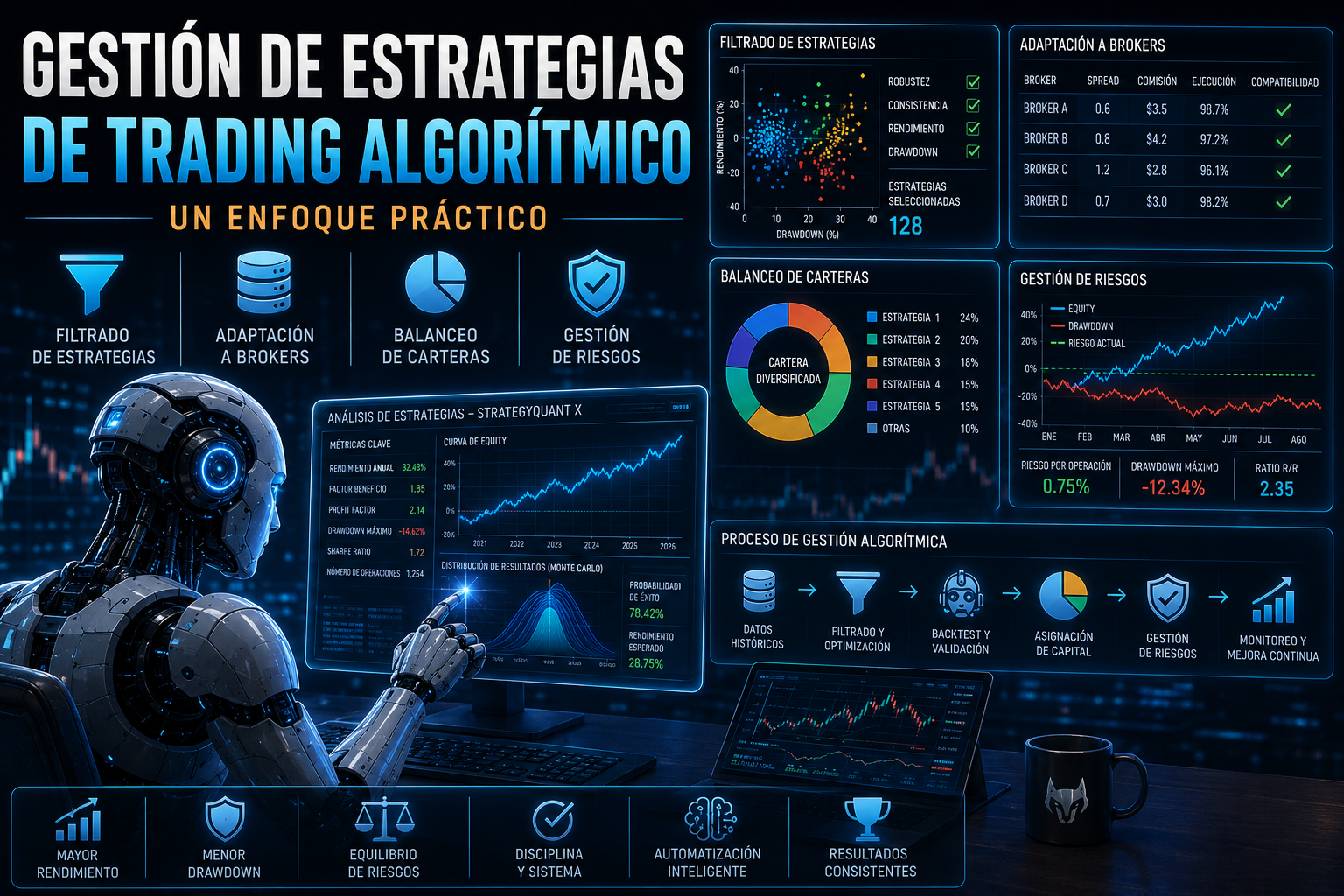 gestion de estrategias de trading algoritmico